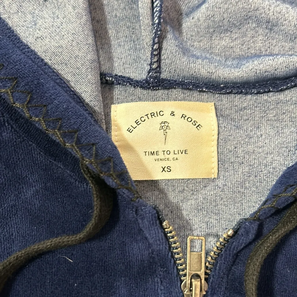 Electric & Rose Velour Sweatsuit Blue XS - Image 6
