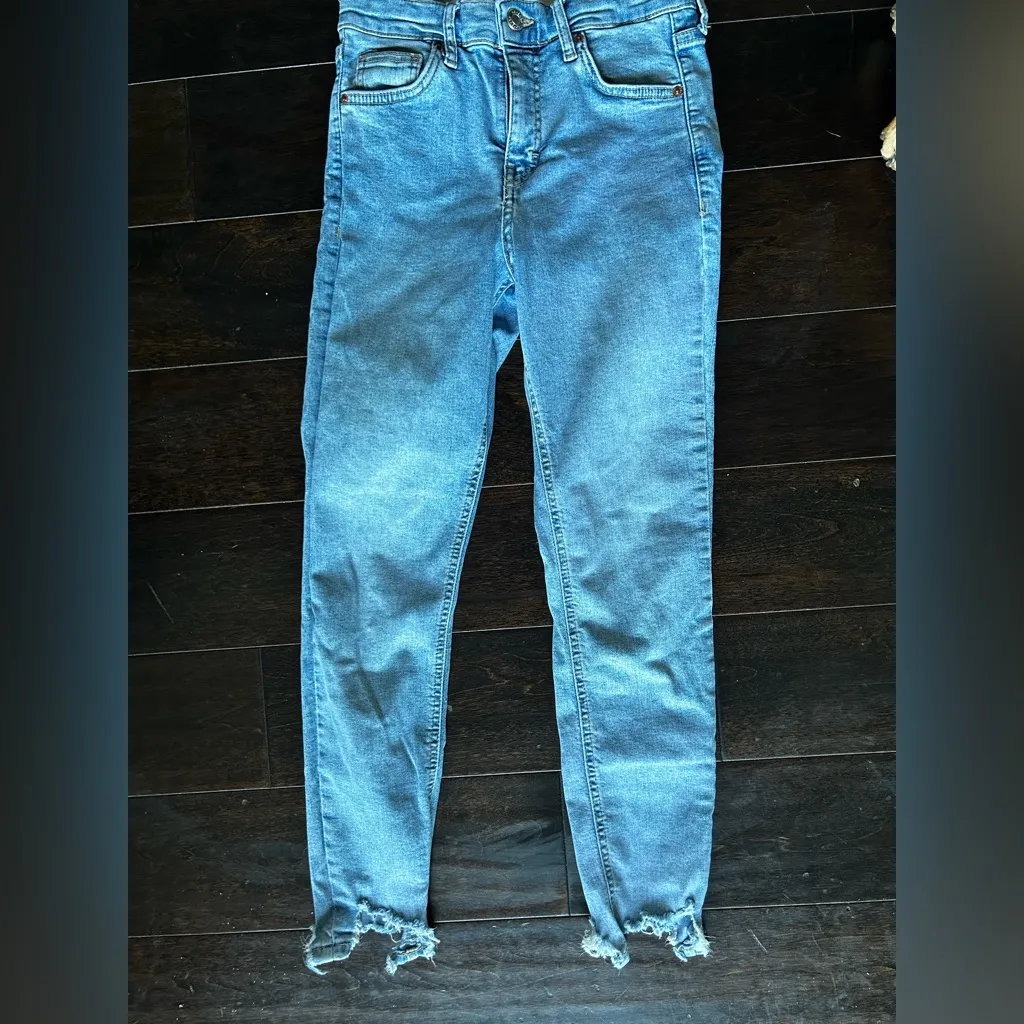 Topshop Light Blue Skinny Jeans - Image 3