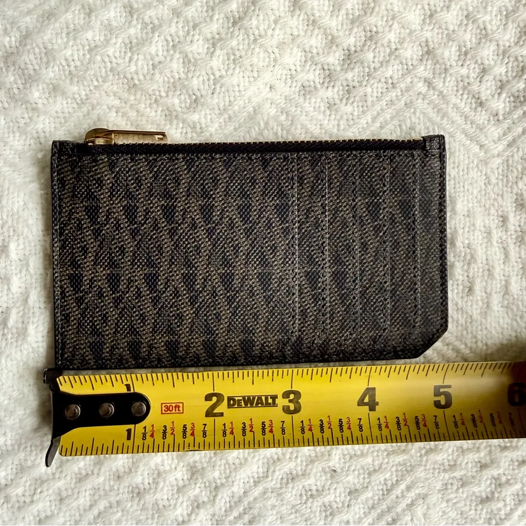 NWOT Saint Laurent Monogram Logo Zipped Card Case - Image 8