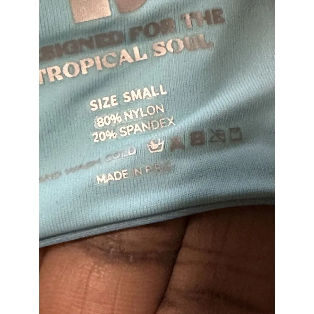 Blackbough Pina Colada Set Amelia Frilled Top Floral Colorful Print Beach Size 4 - Image 4