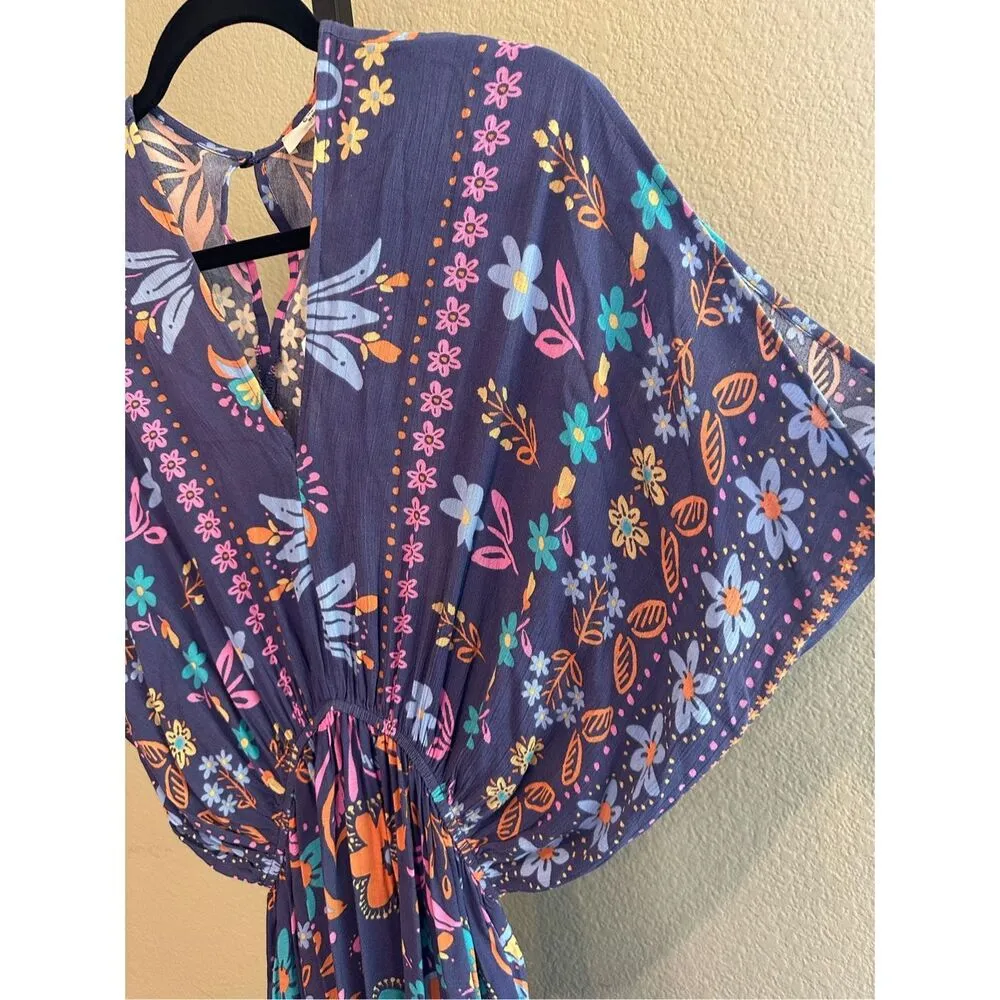 Size S Easel Los Angeles Dolman Sleeves Floral Maxi Dress - Image 7