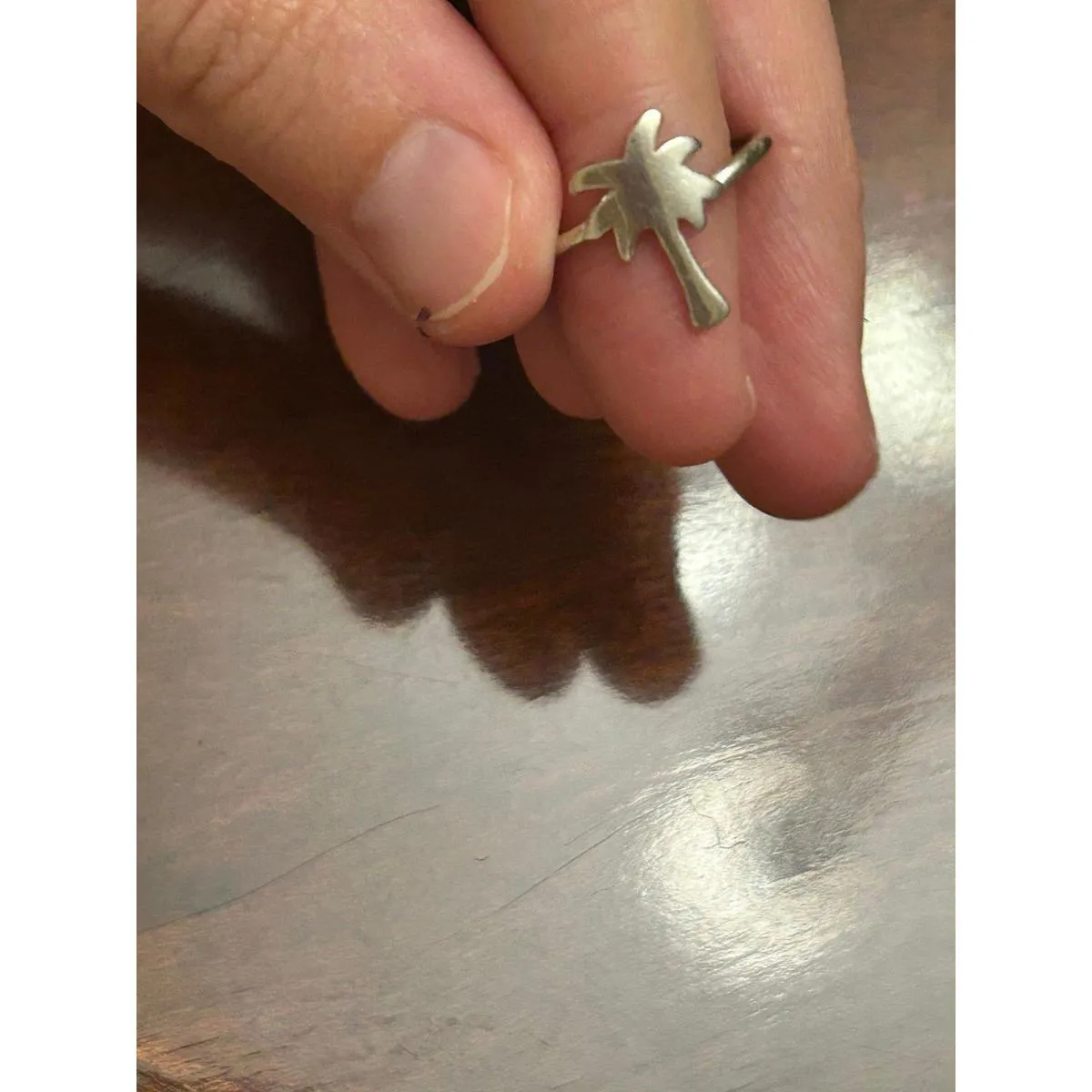 ring band sterling silver 925 beautiful unique lot a74 size 4.75 - Image 4