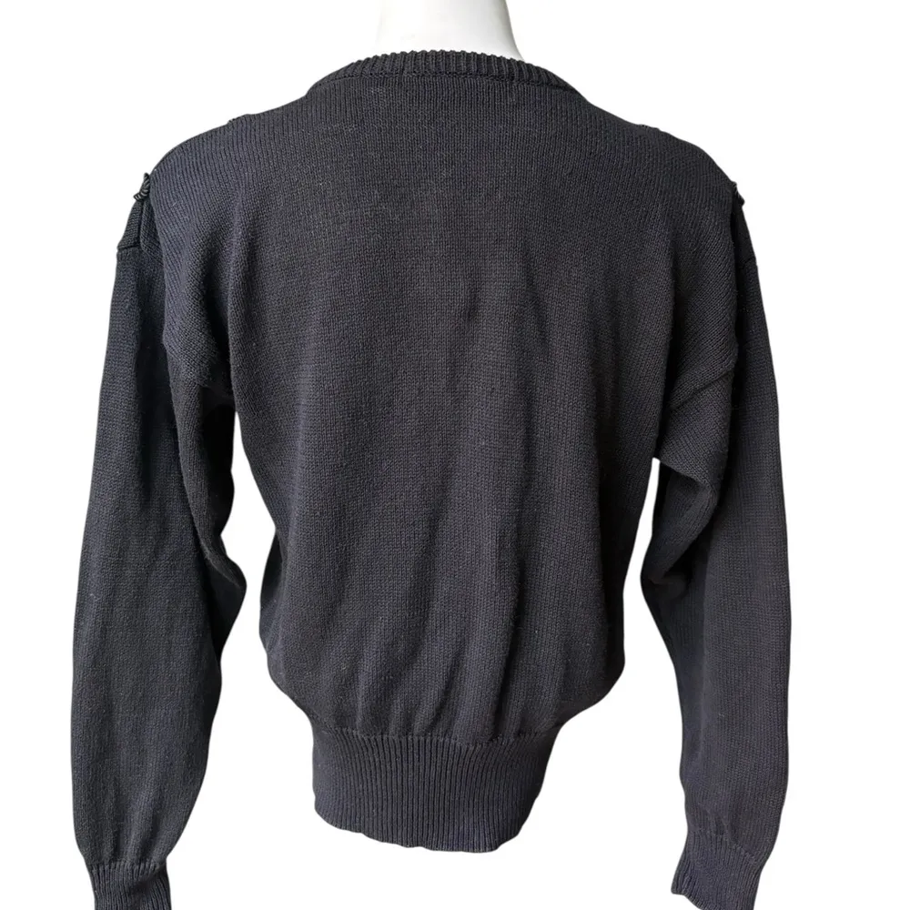 Vintage Rodeo Applique Cowgirl Sweater, Sz M Black Size M - Image 2