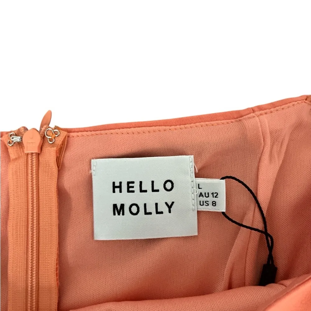 NEW Hello Molly Can’t Stop This Dress Orange Size Large/8 - Image 9