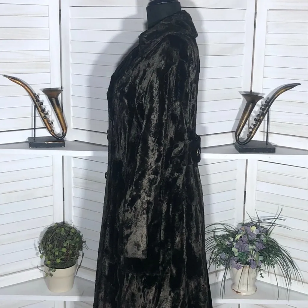 Hens & Kelly vintage 70s Jackie O Peacoat Faux Fur Double - Image 4