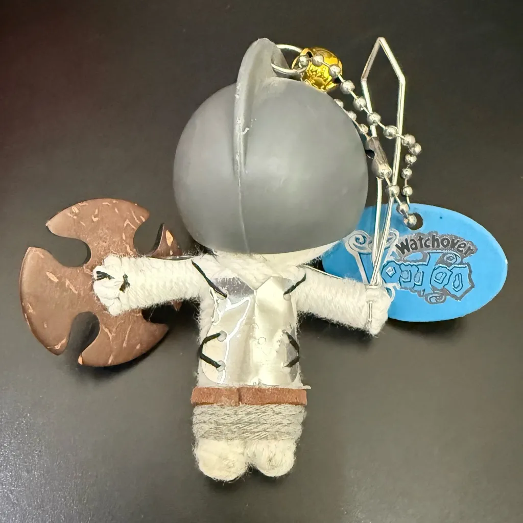 Watchover Voodoo Gladiator Mini Doll Collectible Keychain White - Image 4