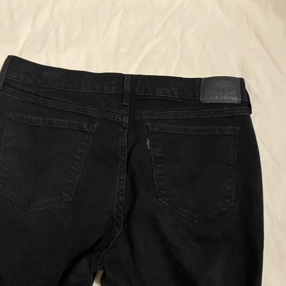 Levi's‎ 505 Straight Black Denim Mid Rise Full Length Skinny Jeans Size 30 EUC - Image 5