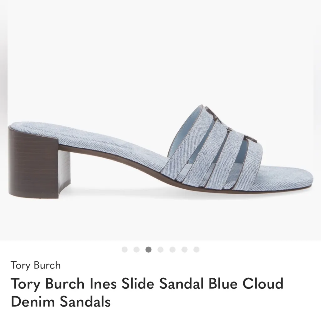 Tory Burch Ines Blue Cloud Sandal size 10 - Image 2