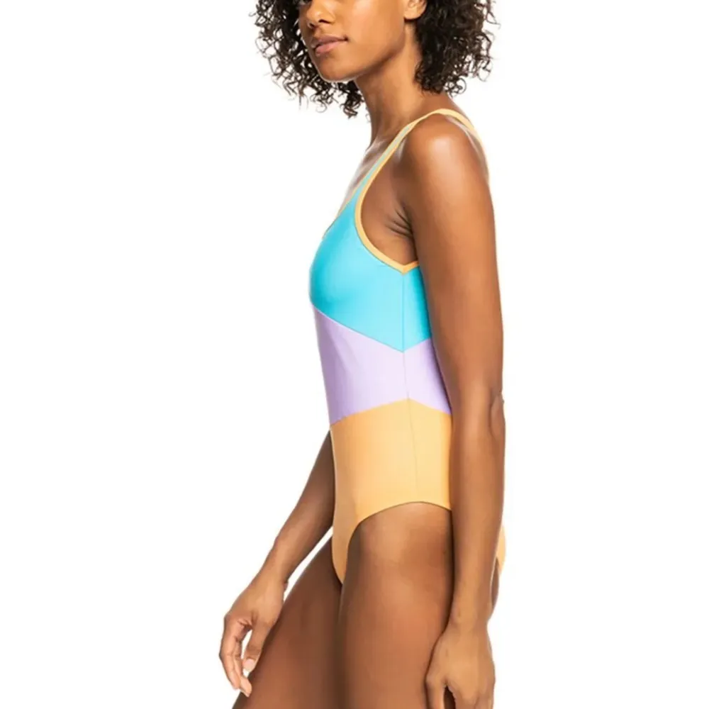 NWOT Roxy Bachelor Button Colorblock Party One Piece Swim Suit - Image 2