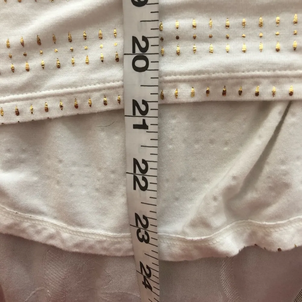 High Fifth Knit Tank Top White & Gold L Size L - Image 3