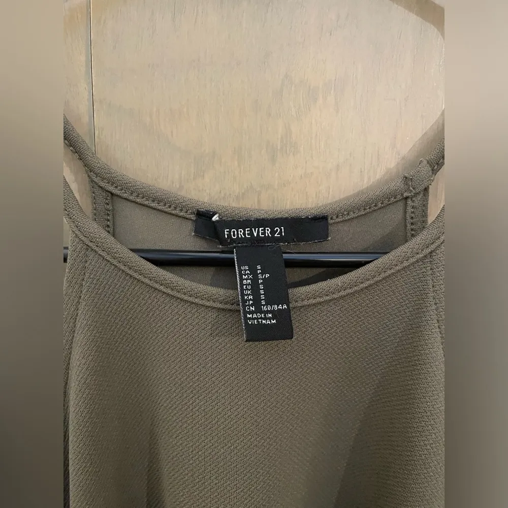 Forever21 Olive Mini Dress - Image 2