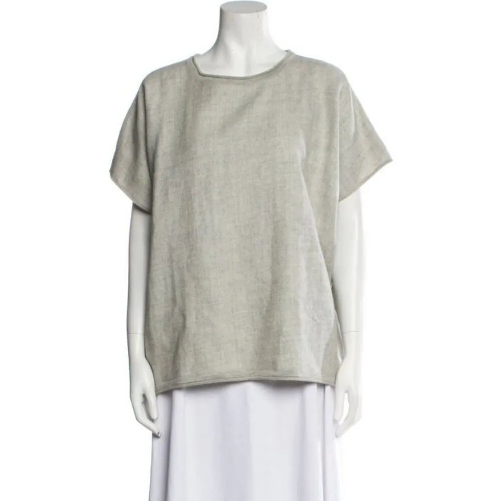 💕CUYANA💕 Oversized Alpaca Sweater ~ 100% Baby Alpaca Light Grey One Size - Image 4