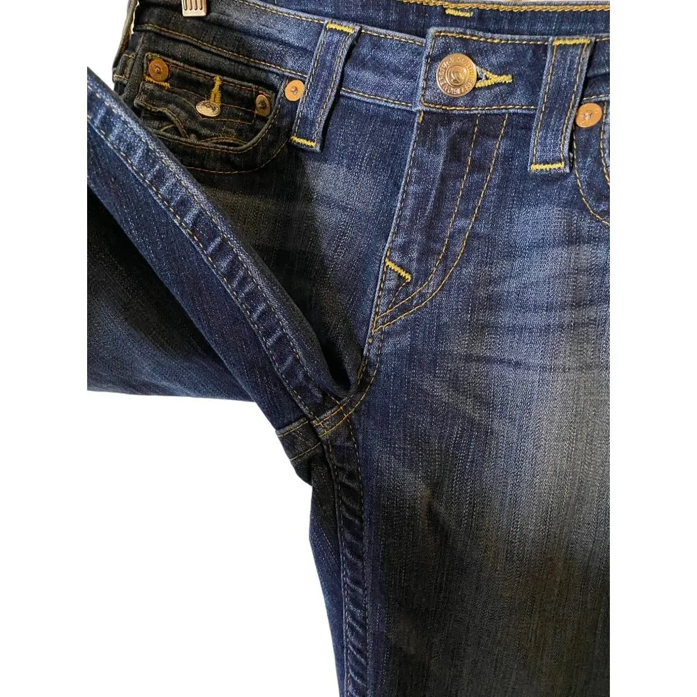 True Religion Slim Straight with Flap Pockets Jeans in Island‎ Song SZ 28 - Image 10
