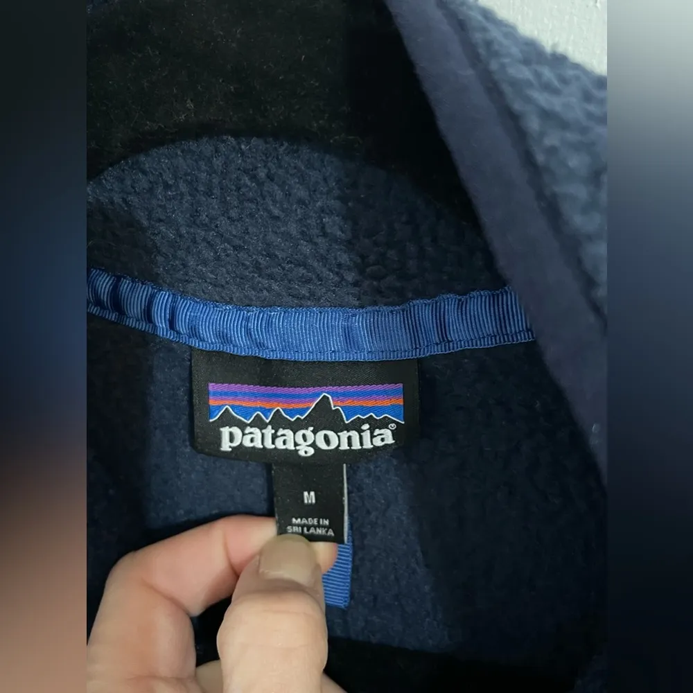 , Fleece Pullover, Navy, Medium - Image 2