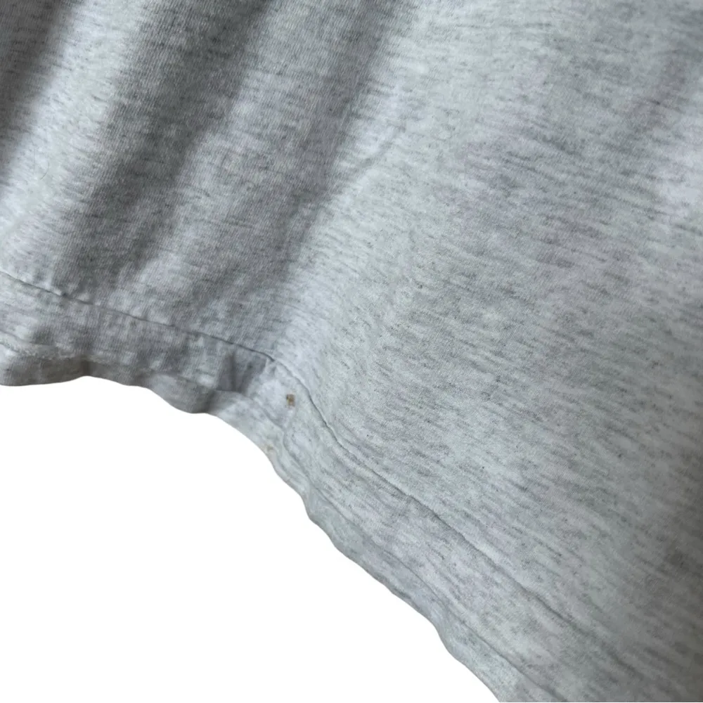 Vintage 90s Gray  Mickey Mouse Graphic Tee Shirt Double Sleeve medium - Image 4