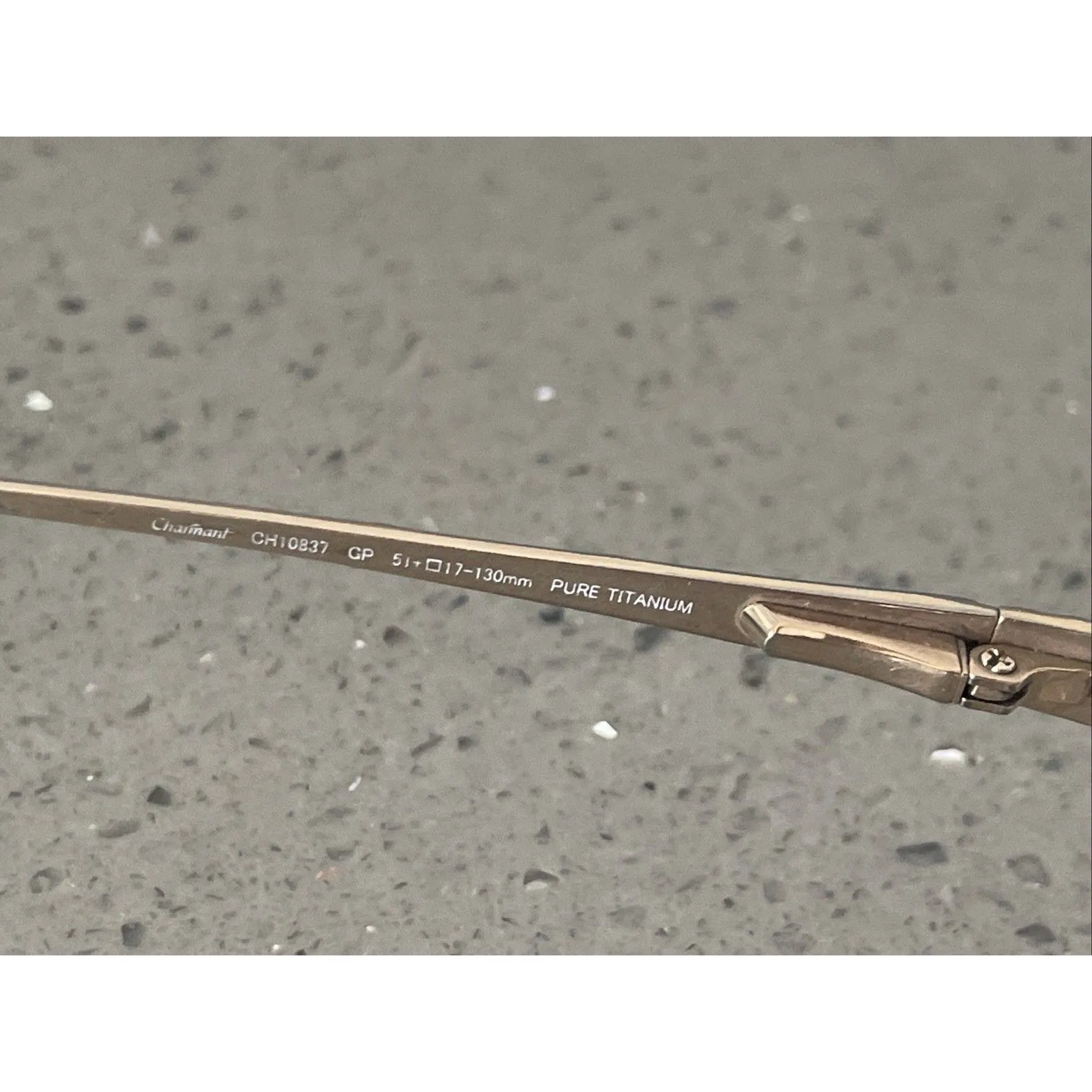 Charmant CH10837 Eyeglasses Frames ONLY Gold & Red 51 - Image 6