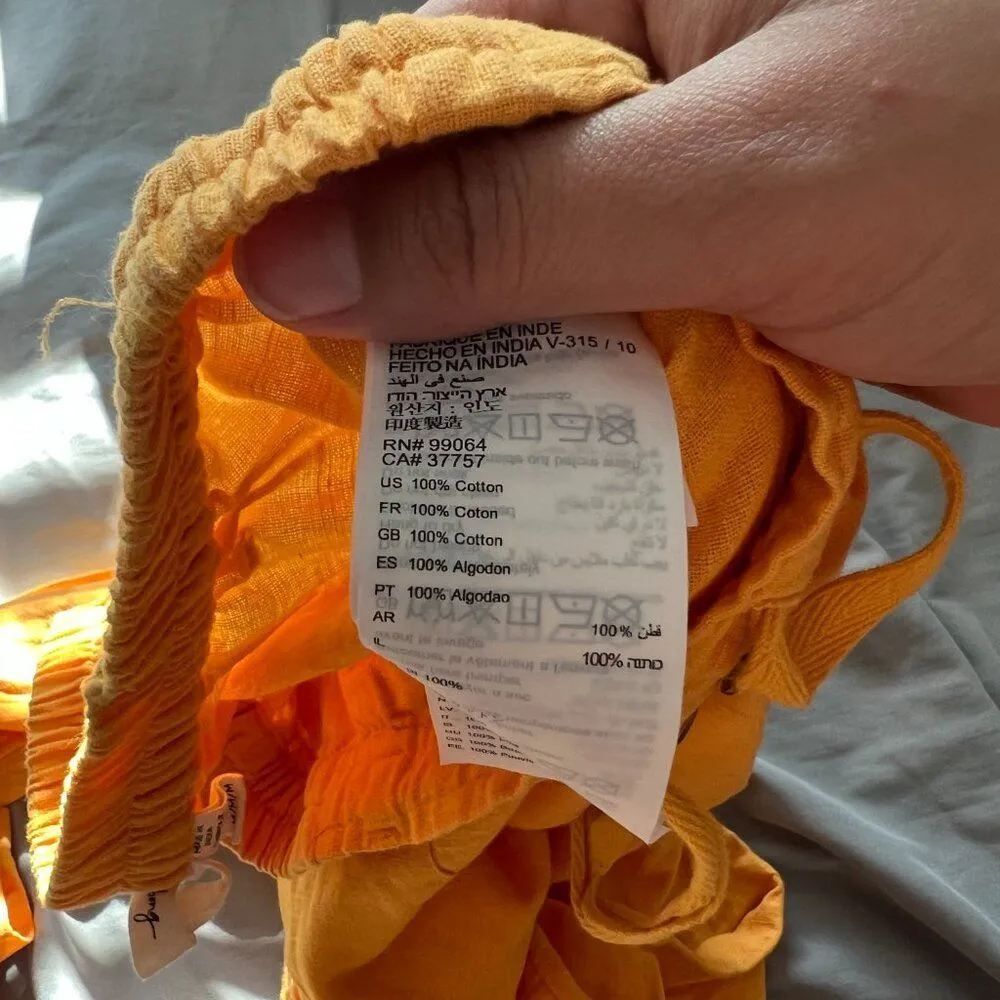 BILLABONG X SINCERELY JULES Bring On Wide Leg Pants & top Cotton Mango Size M - Image 16