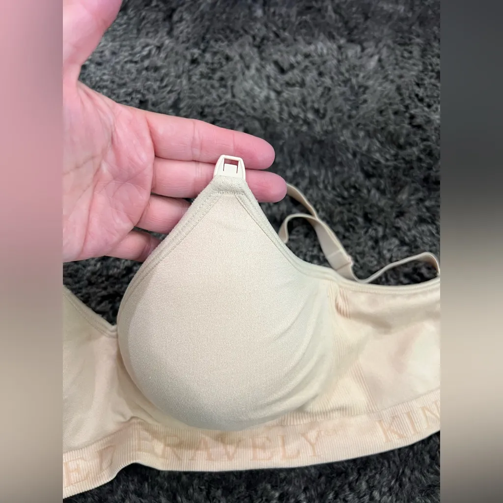 Kindred Bravely Bra Womens Large Pumping Nursing Bra Beige Nude Maternity Tan - Image 5