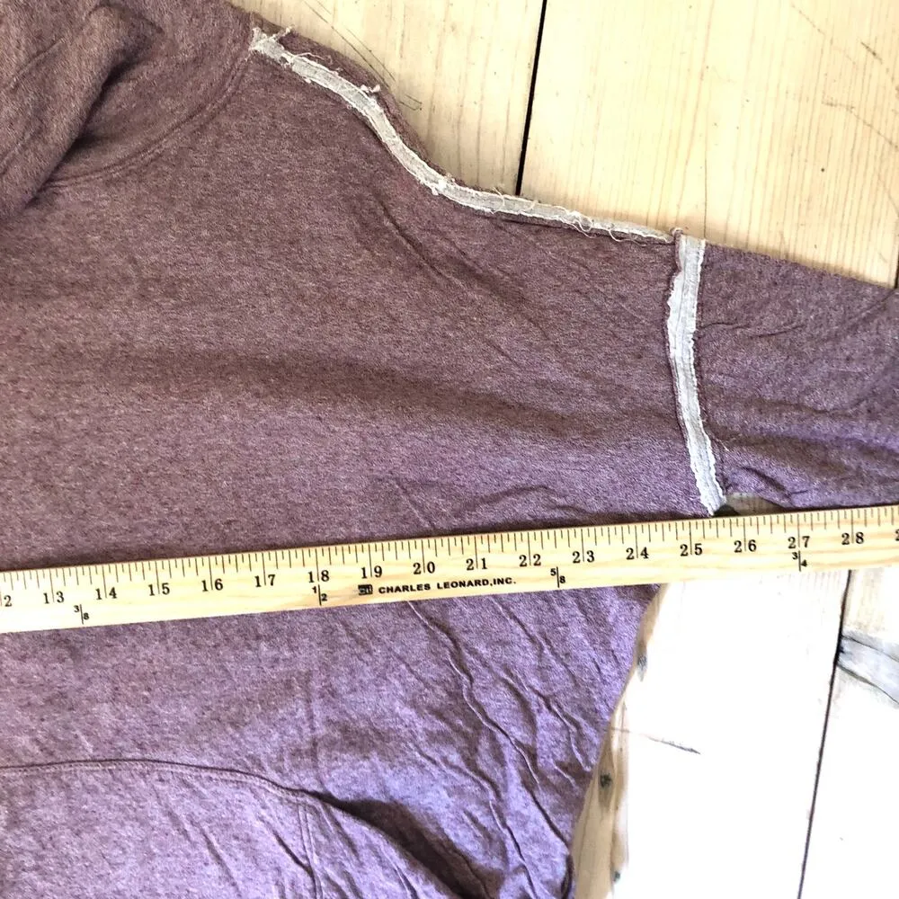 We the Free Free People Women's EUC Oversized Cowl Neck Sweater Pink/Mauve M - Image 8