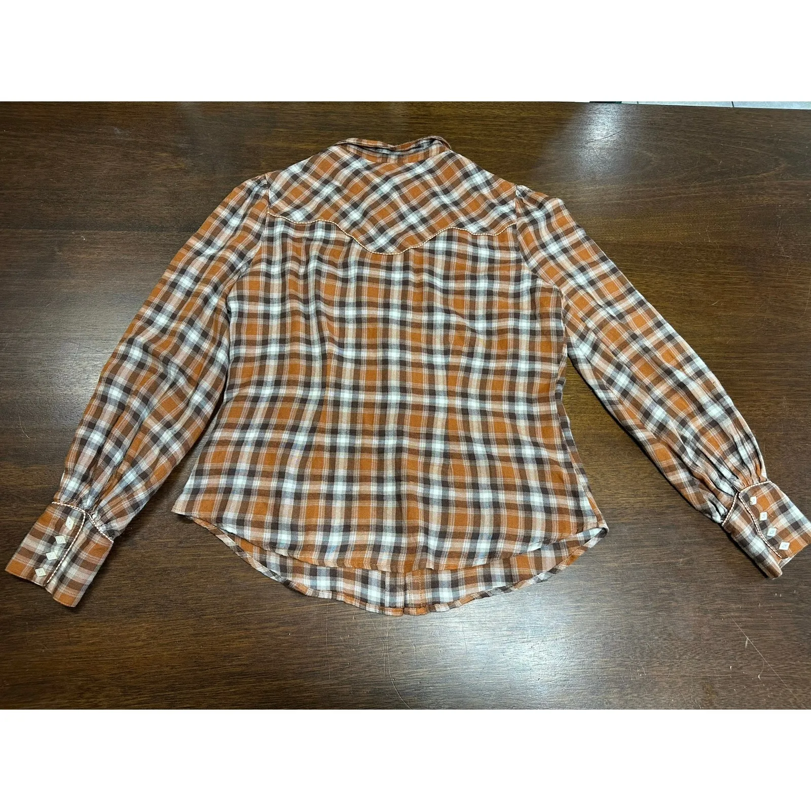 Shyanne Retro Western Cowgirl Top Women Medium Boho Fringe Festival Rodeo Aztec - Image 3