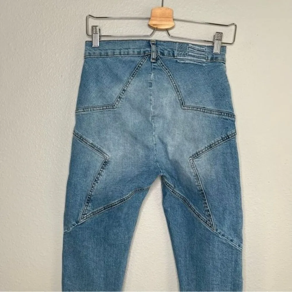 Revice denim star girl light wash high rise skinny jeans size 27 coastal cowgirl - Image 4