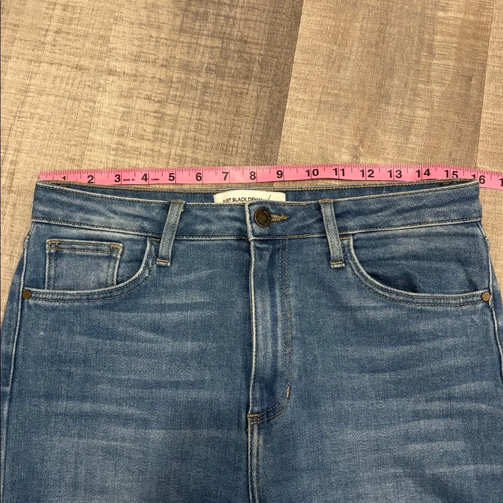 just black denim ripped straight jeans - Image 6