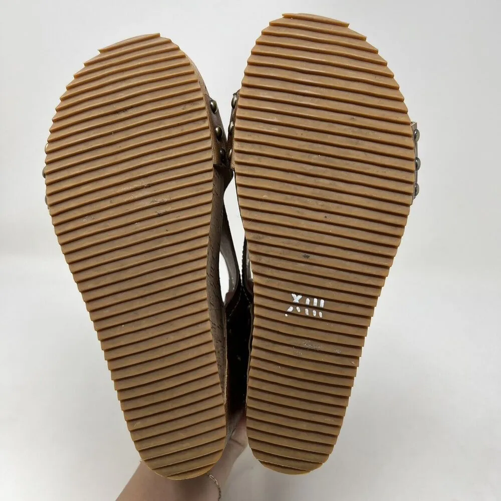 Antelope Hi Brush 724 Slingback Brown Leather Wedge Sandals H724 EU‎ 40 9-9.5 - Image 12