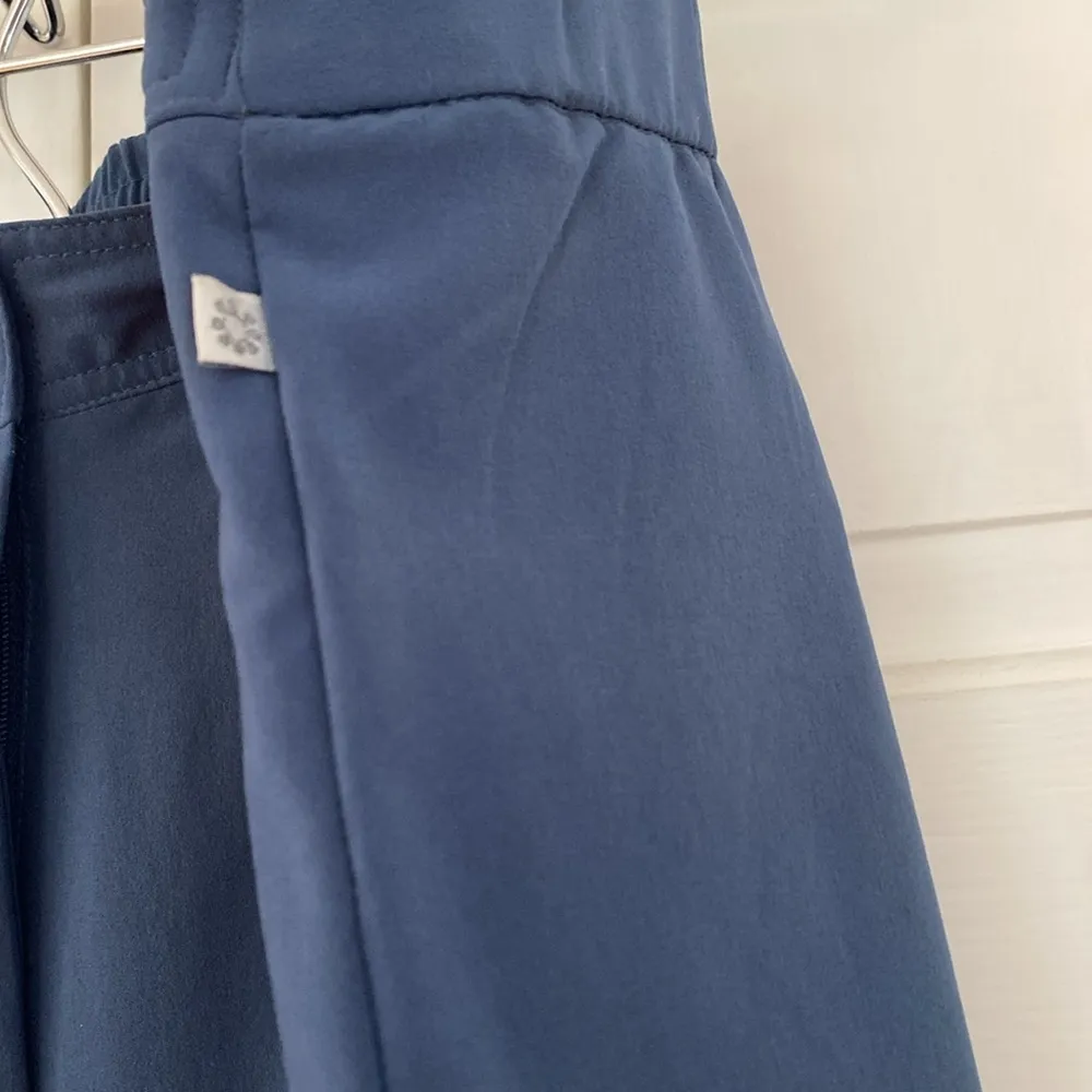 Chico’s Zenergy Size 2 Women Pants Slate Blue Wide Leg Front Pocket Chico Medium - Image 5