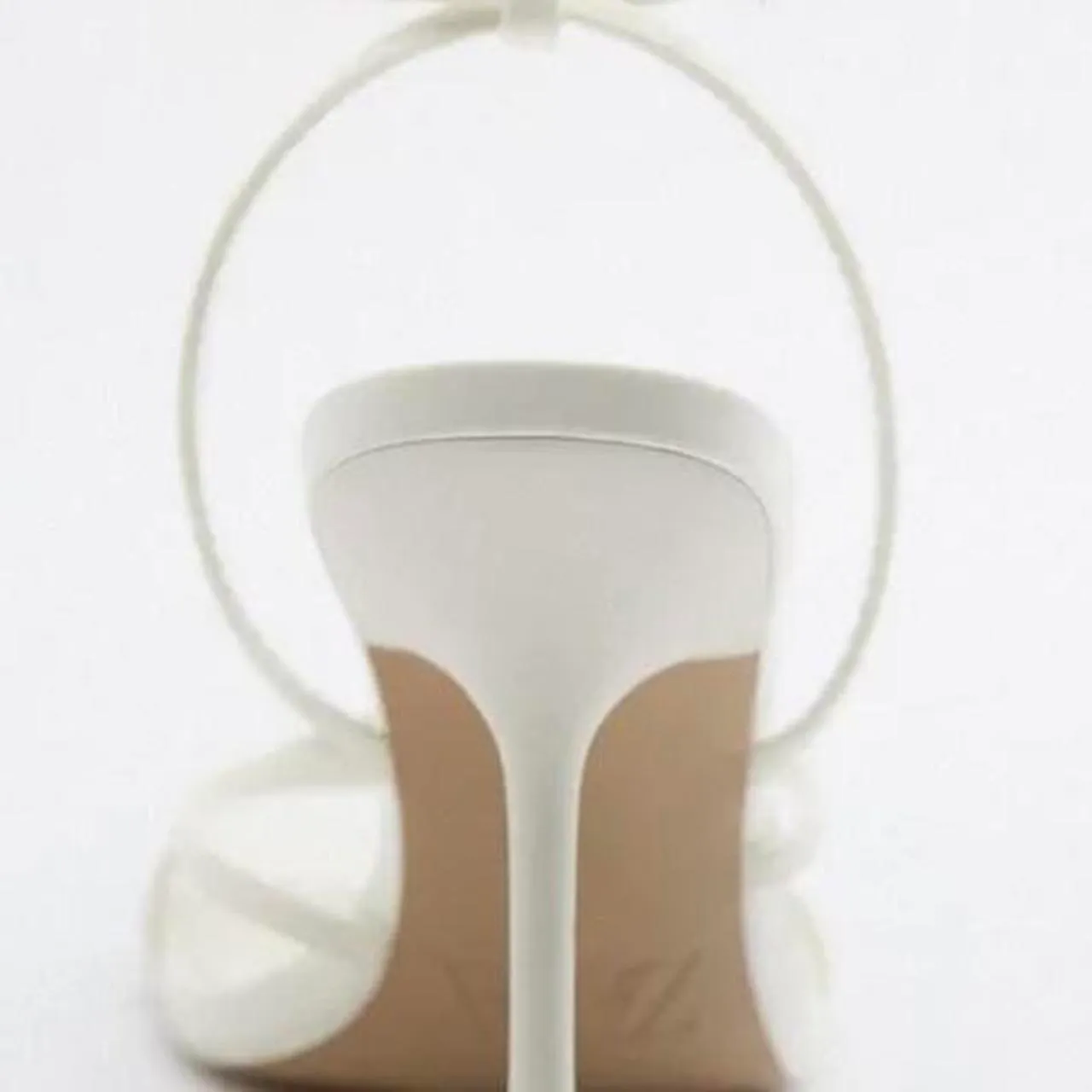 White Strappy Heeled Sandals - Image 3
