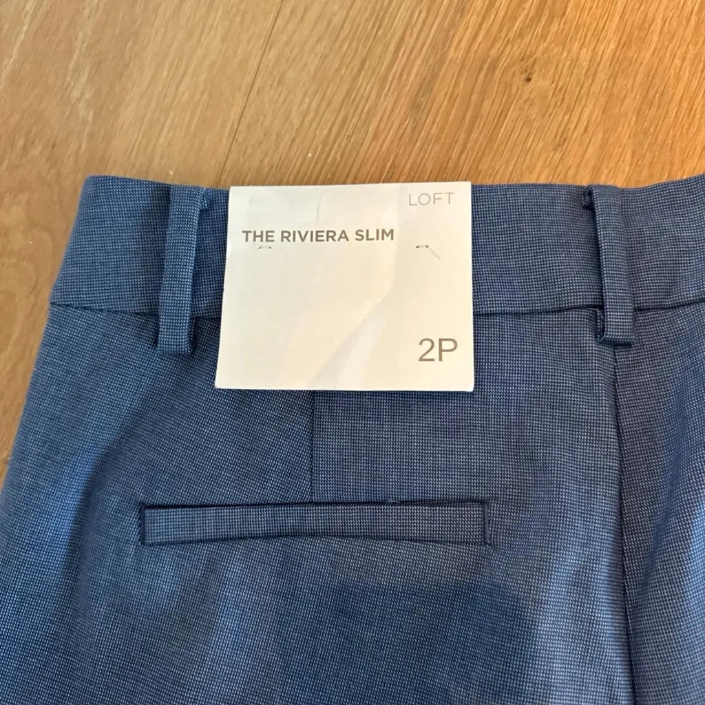 NWT Loft Chambray The Riviera Slim Pant - Image 5