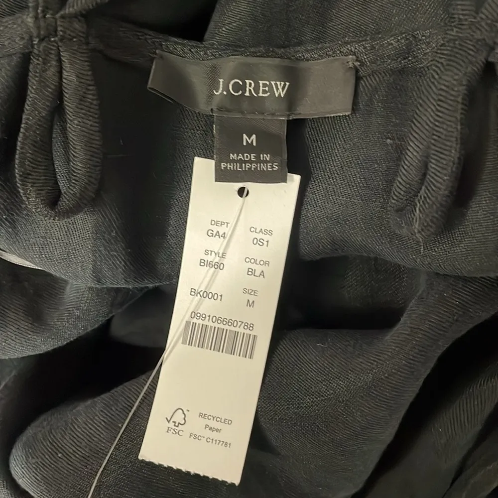 J.Crew Strappy Linen Cupro Dress - Image 8