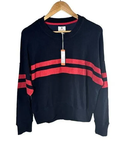 Sundry Lea Oversized Soft Knit Sweatshirt Size Small Deep Sea - Image 1