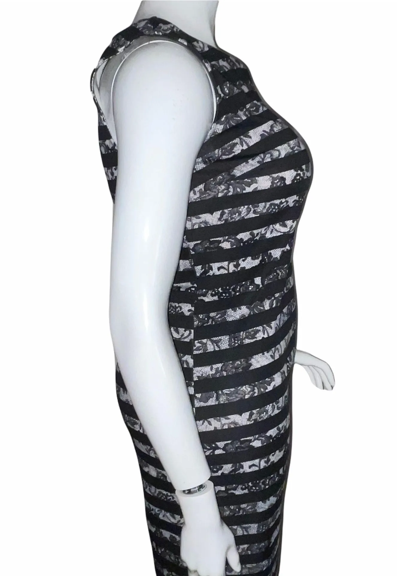 Lace Print Bodycon Dress - Image 2