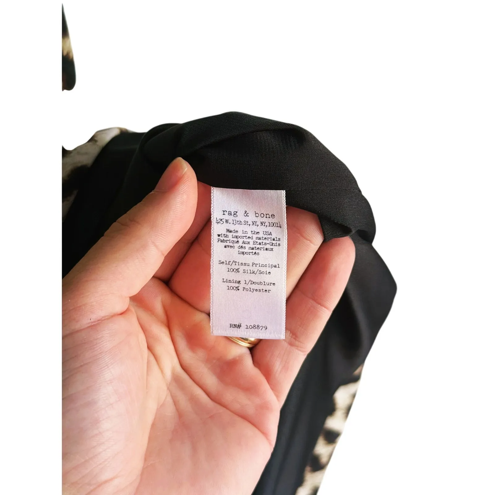 Rag & Bone Silk Leopard Long Sleeve Wrap Dress Size 6 Animal Print Mobwife Glam - Image 7