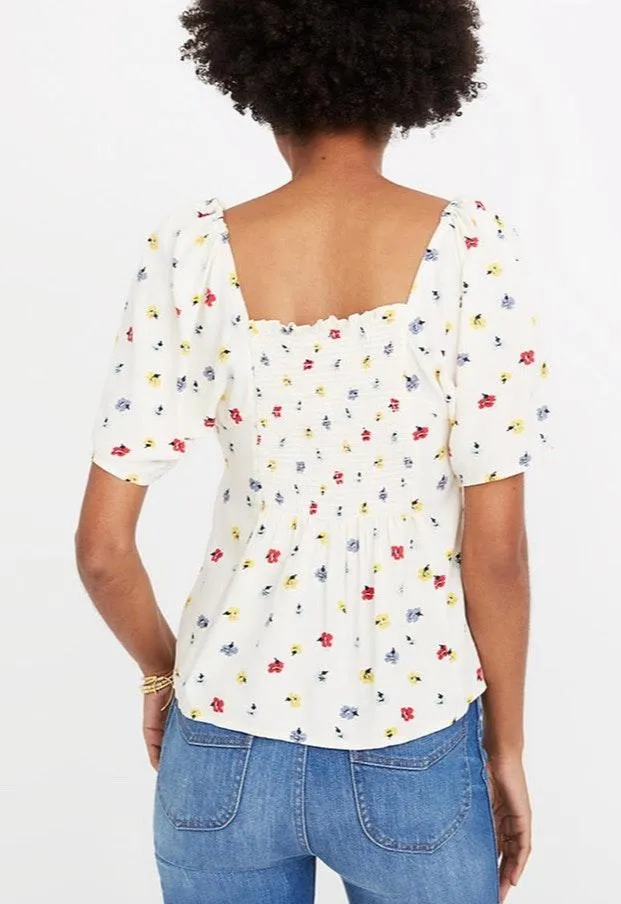 Seamed Shirt in Confetti Floral - Image 2