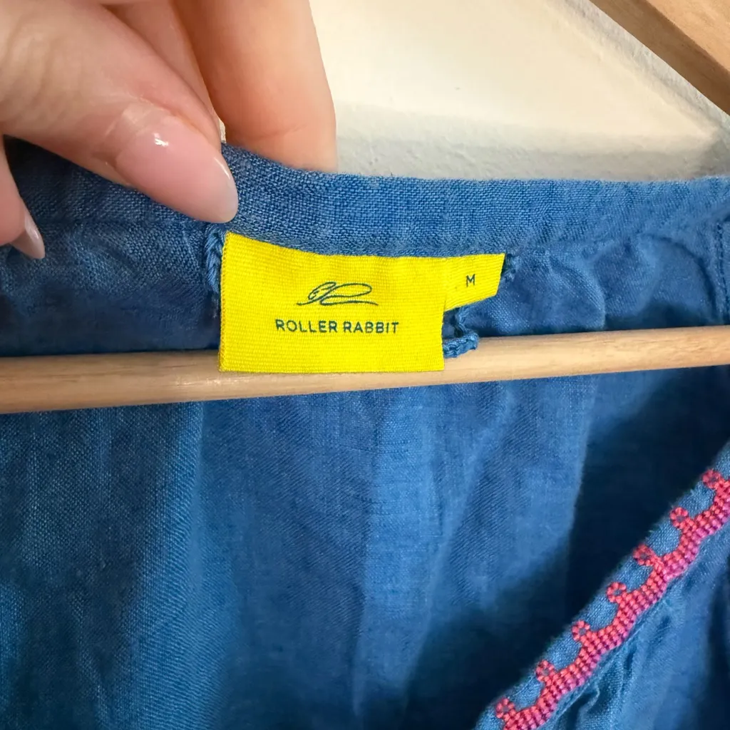 Roller Rabbit Amalia Dress in Aqua - Image 6