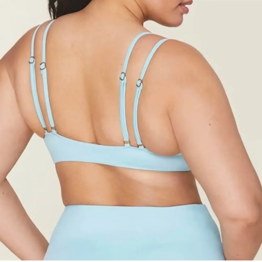 Andie bikini Set Rockaway Top‎ High Waisted Bottoms Light blue size Small NWOT - Image 2