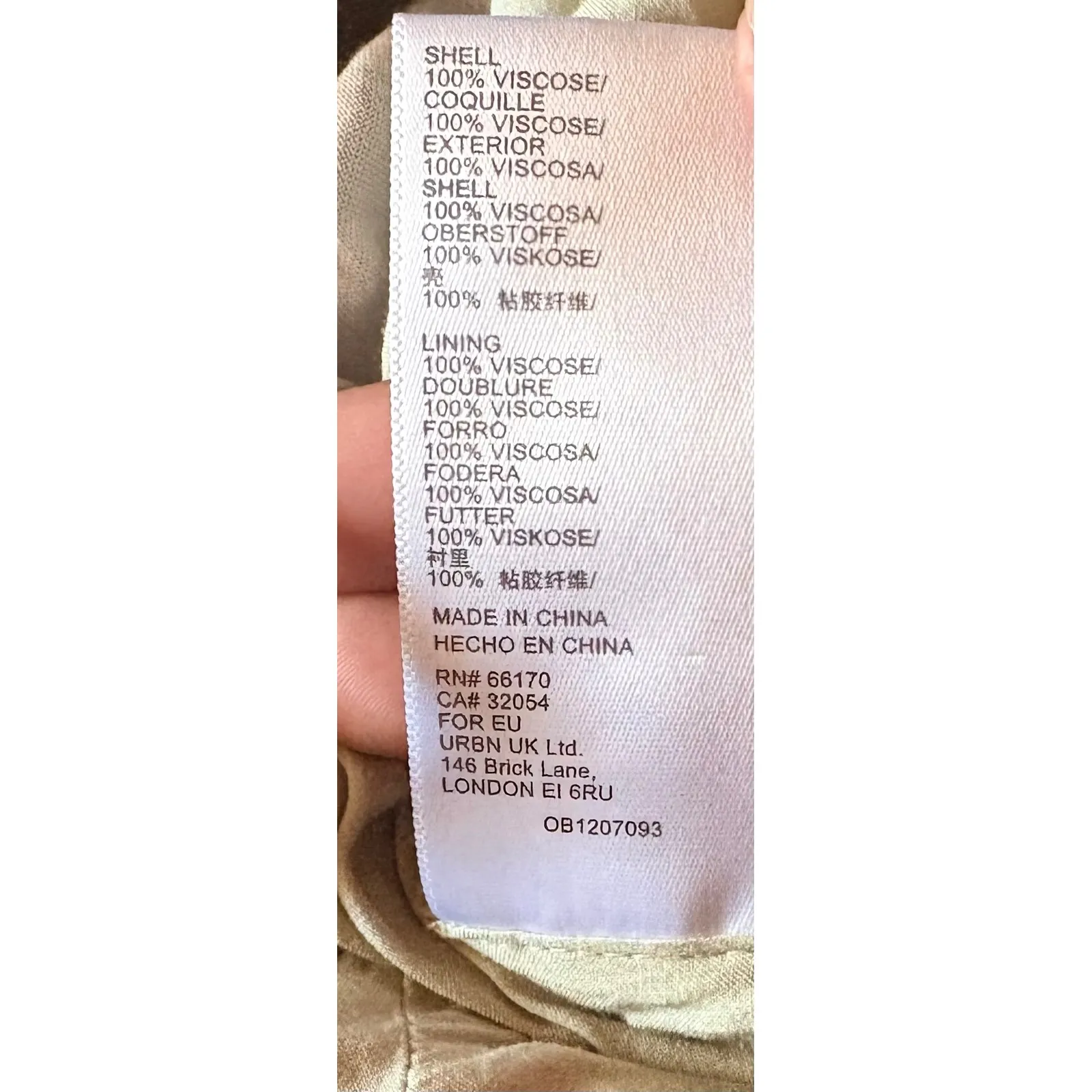 Urban Outfitters Plaid Square Neck Tie Back Cropped Long Sleeve Blouse Shirt  M - Image 7