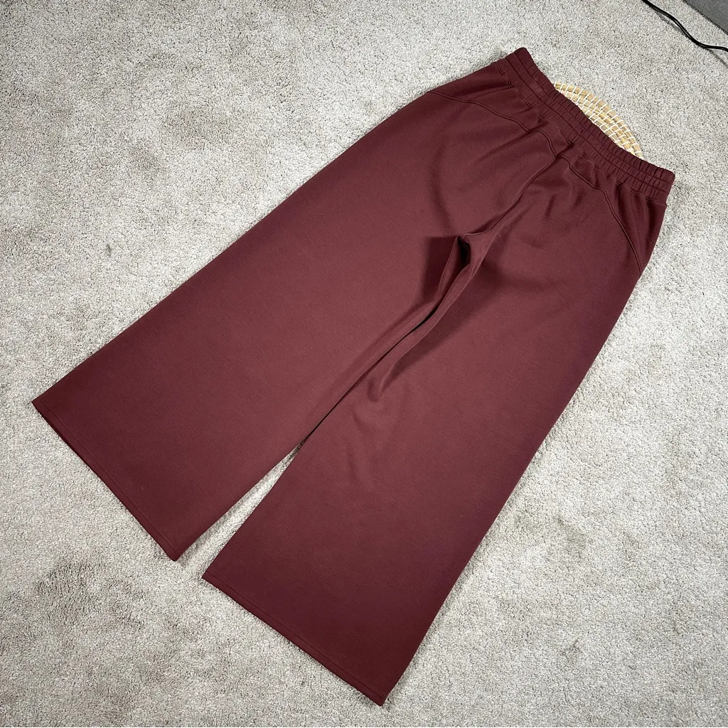 Spanx Women’s AirEssentials Wide Leg Pants Pull On Mid Rise Relaxed in Spice L - Image 6