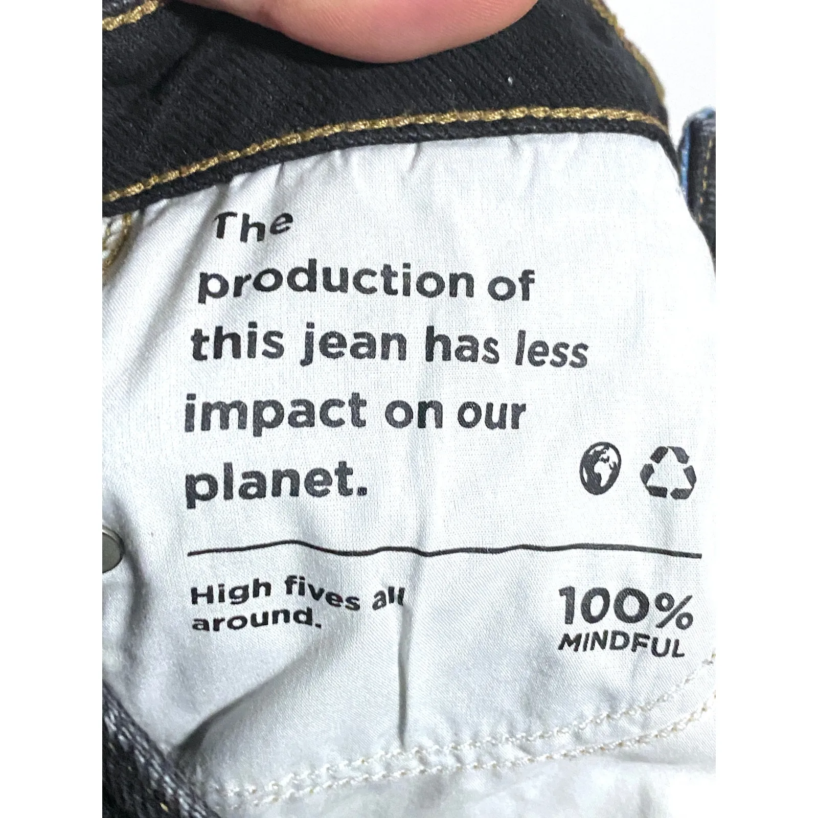 Pacsun 90s Boyfriend Two Tone Jeans Womens 22 Contrast Y2K Colorblock Retro Boho - Image 8