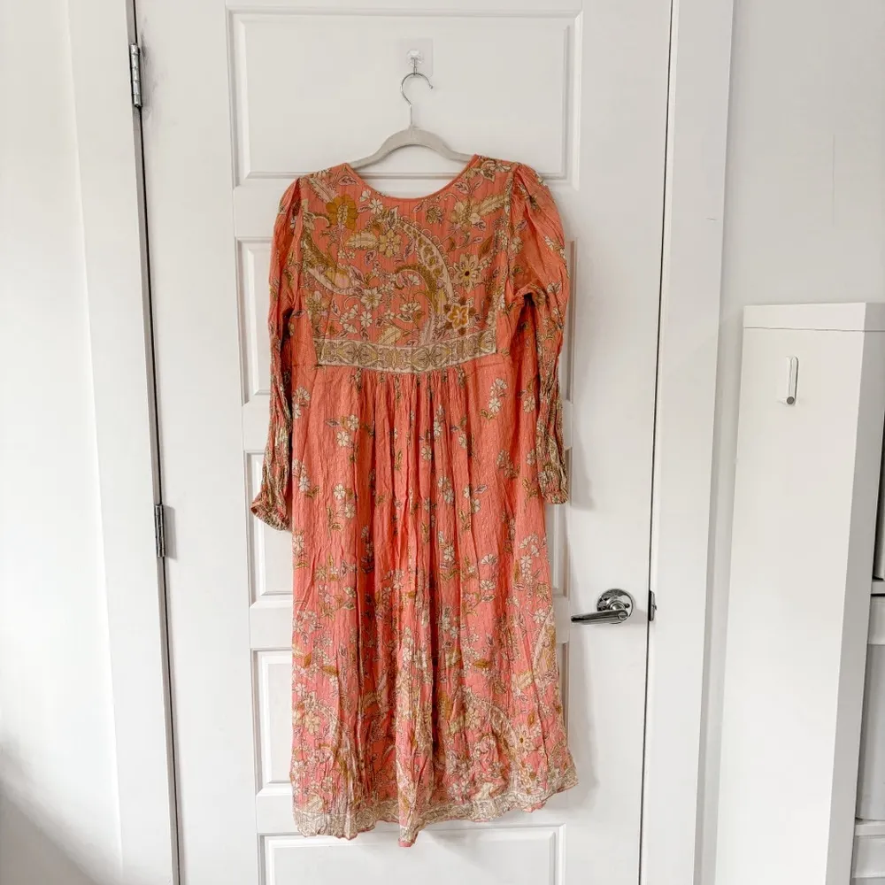 Spell & The Gypsy Hendrix Peasant Dress Pink - Image 8