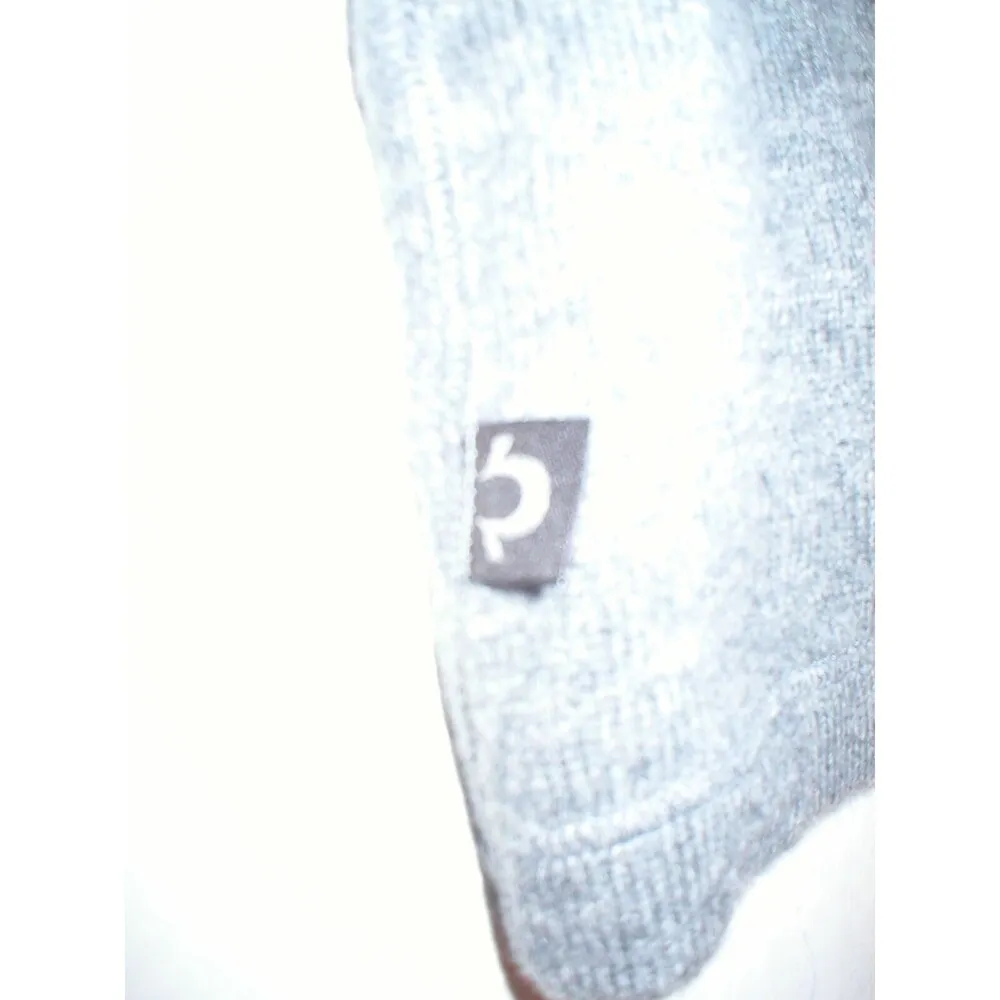 New Womens Designer True Religion Jeans Gray Sweater Top NWT M Henley Cashmere - Image 4