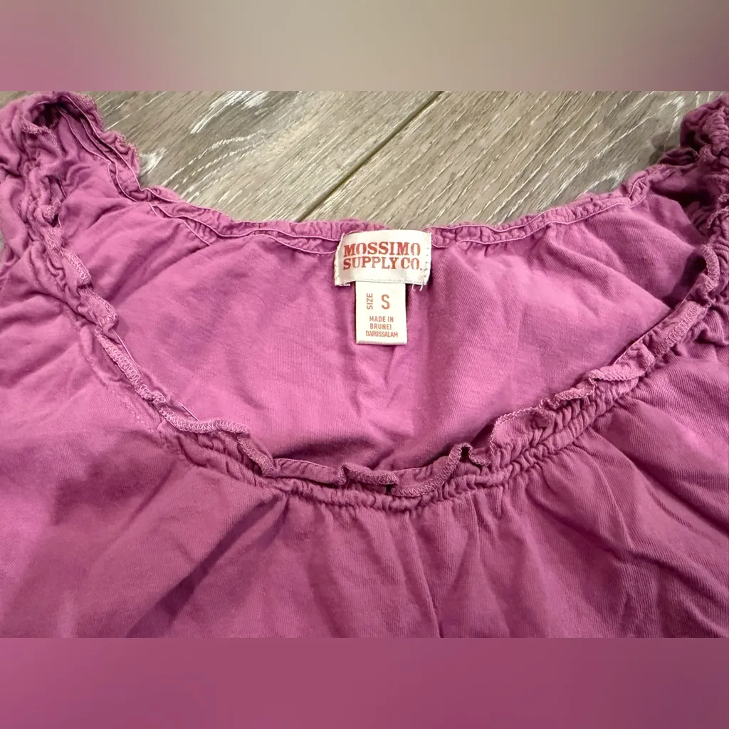 Mossimo Supply Co. Pink Purple Ruffled Camisole - Image 2