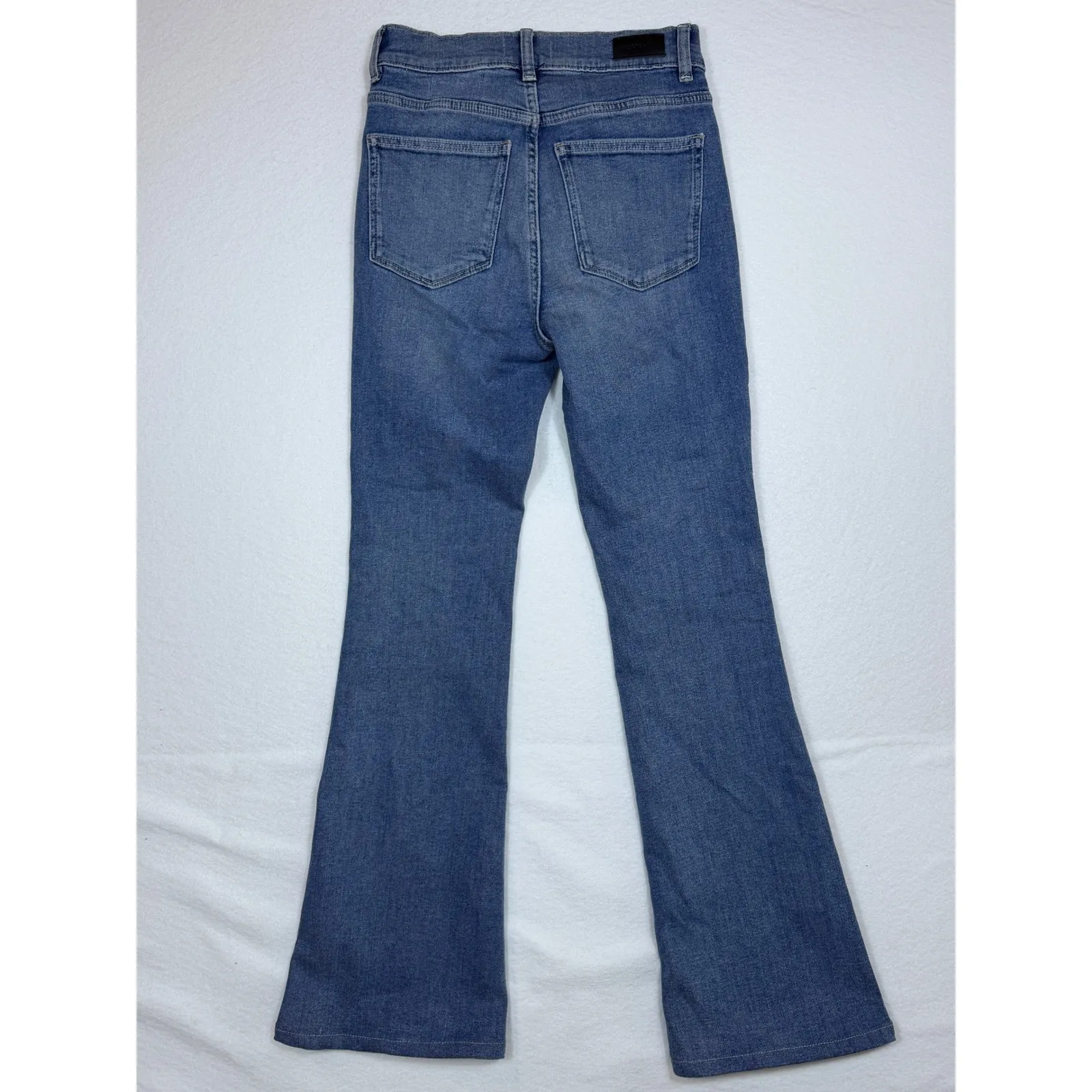 DL1961 Bridget Boot size 24 High Rise Instasculpt Jeans Wythe Wash Flare - Image 5