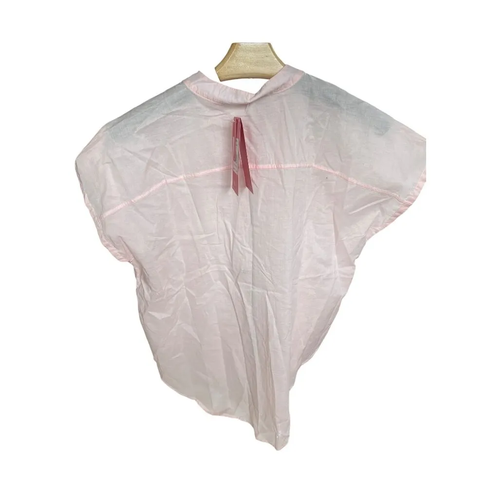 The North Face Desercana Top Lightweight Cotton Blouse Button Pink Salt Size M - Image 3