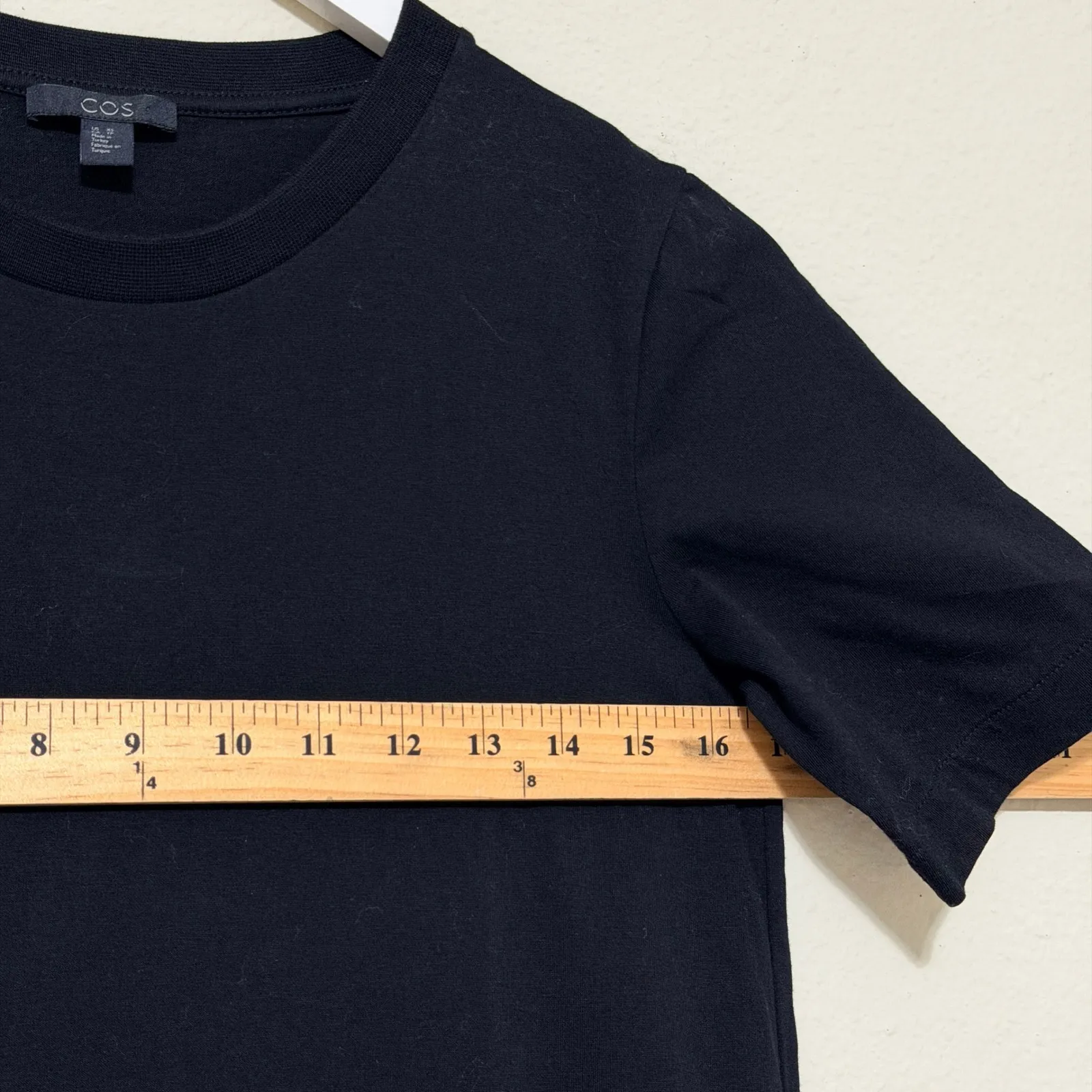 COS Collection Shirt Tiered Midi Dress Black Cotton Casual Minimalist  Size XS - Image 7