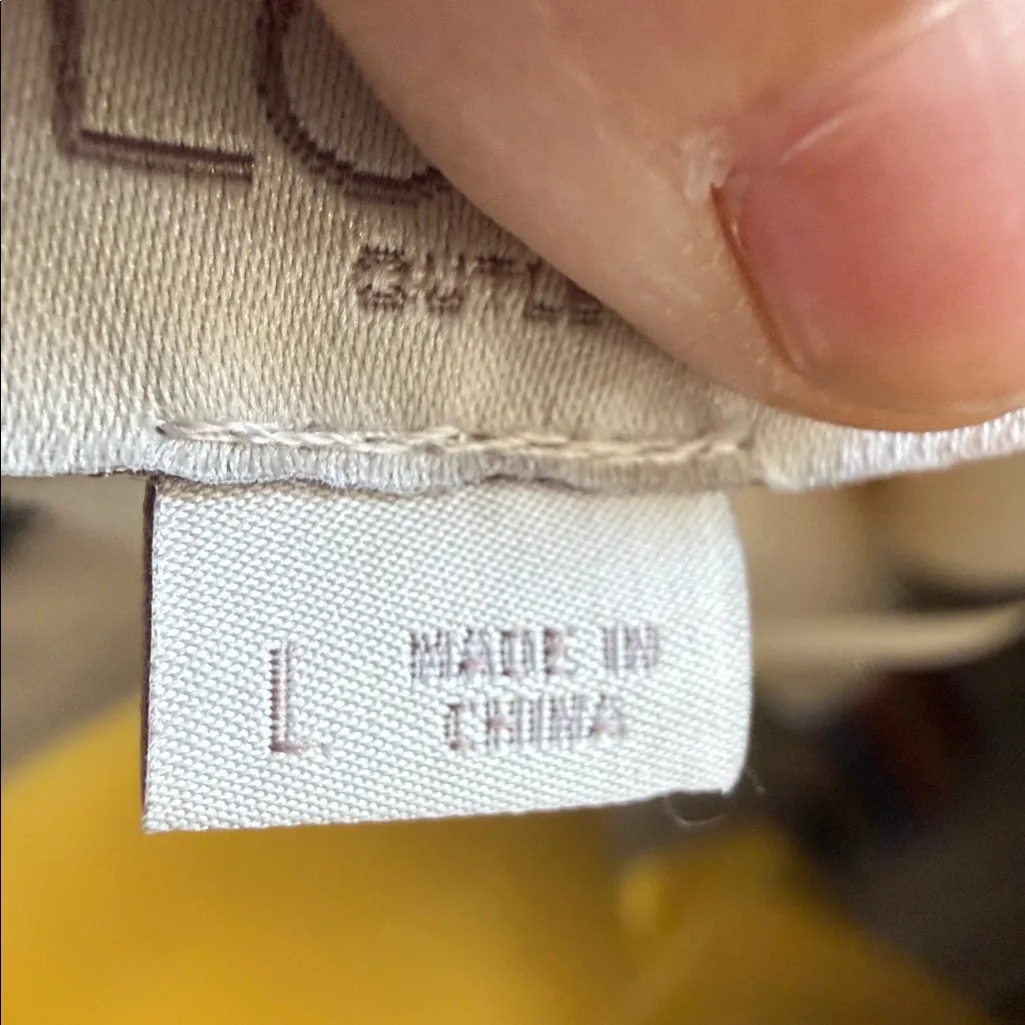 LOFT Beige Textured Knit open cardigan large - Image 4