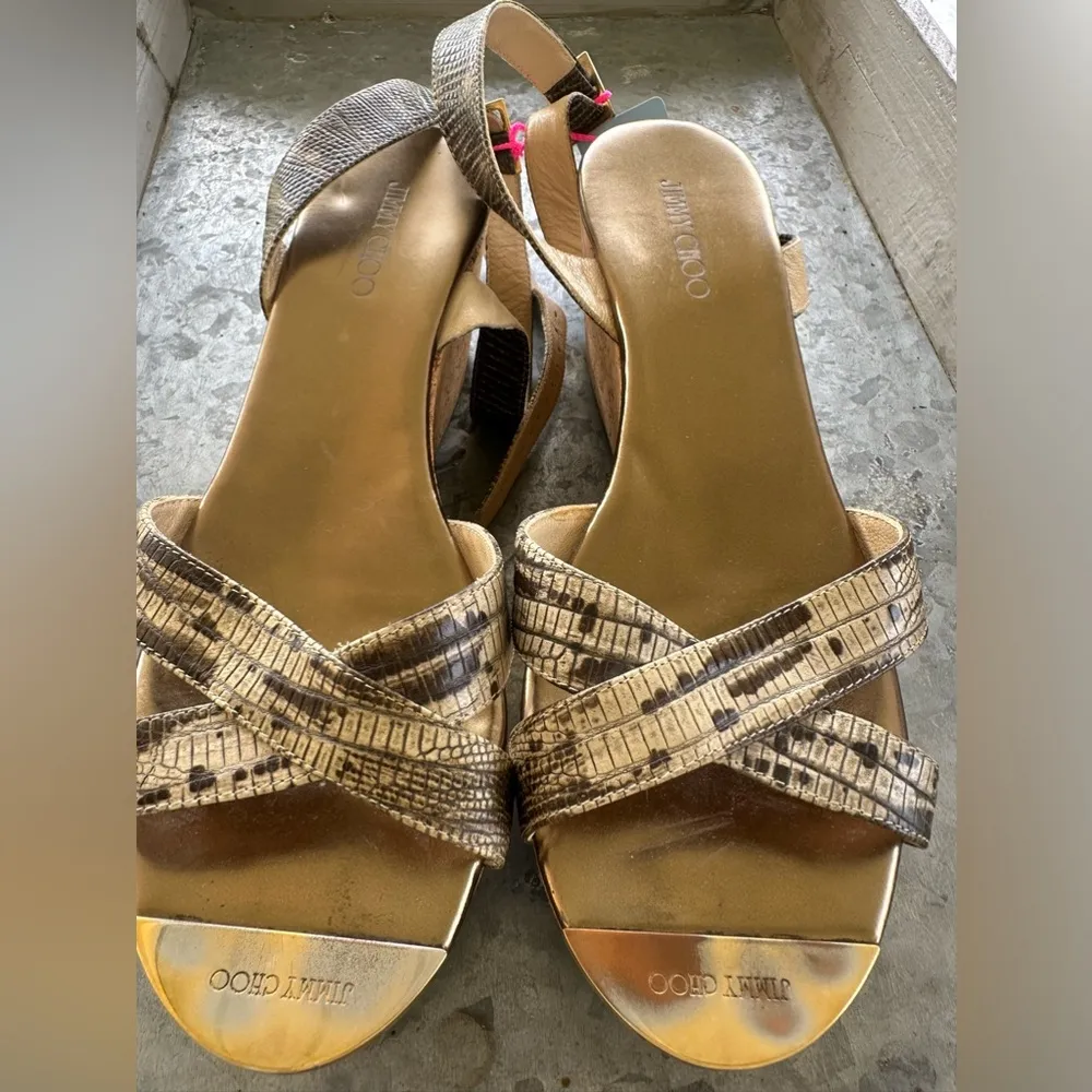 Jimmy Choo  wedge Fits 8 1/2 US - Image 2