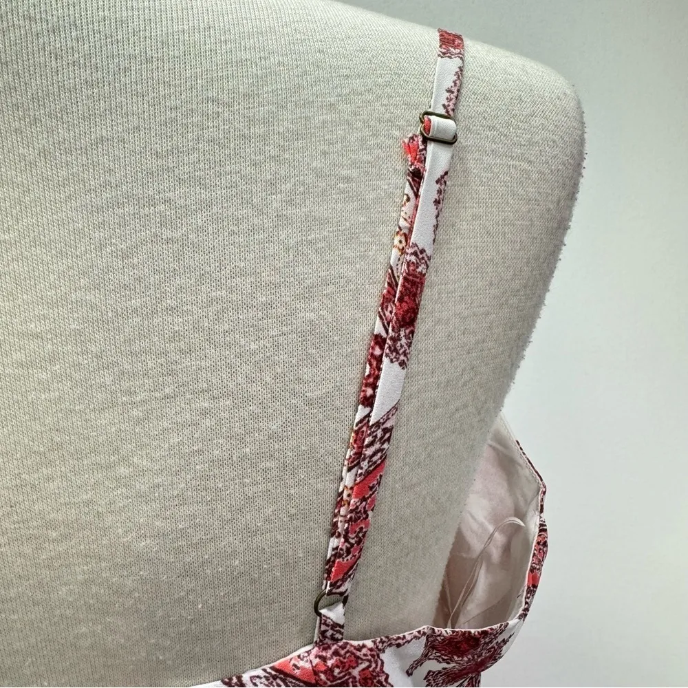 Coral Pink & Ivory Boho Spaghetti Strap Maxi Dress Skies Are Blue from ModCloth - Image 13