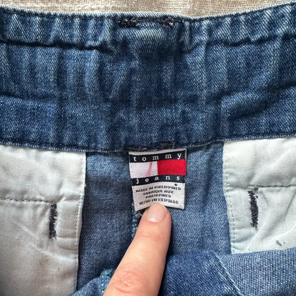 Tommy Hilfiger Blue Denim Mini Skirt - Image 3